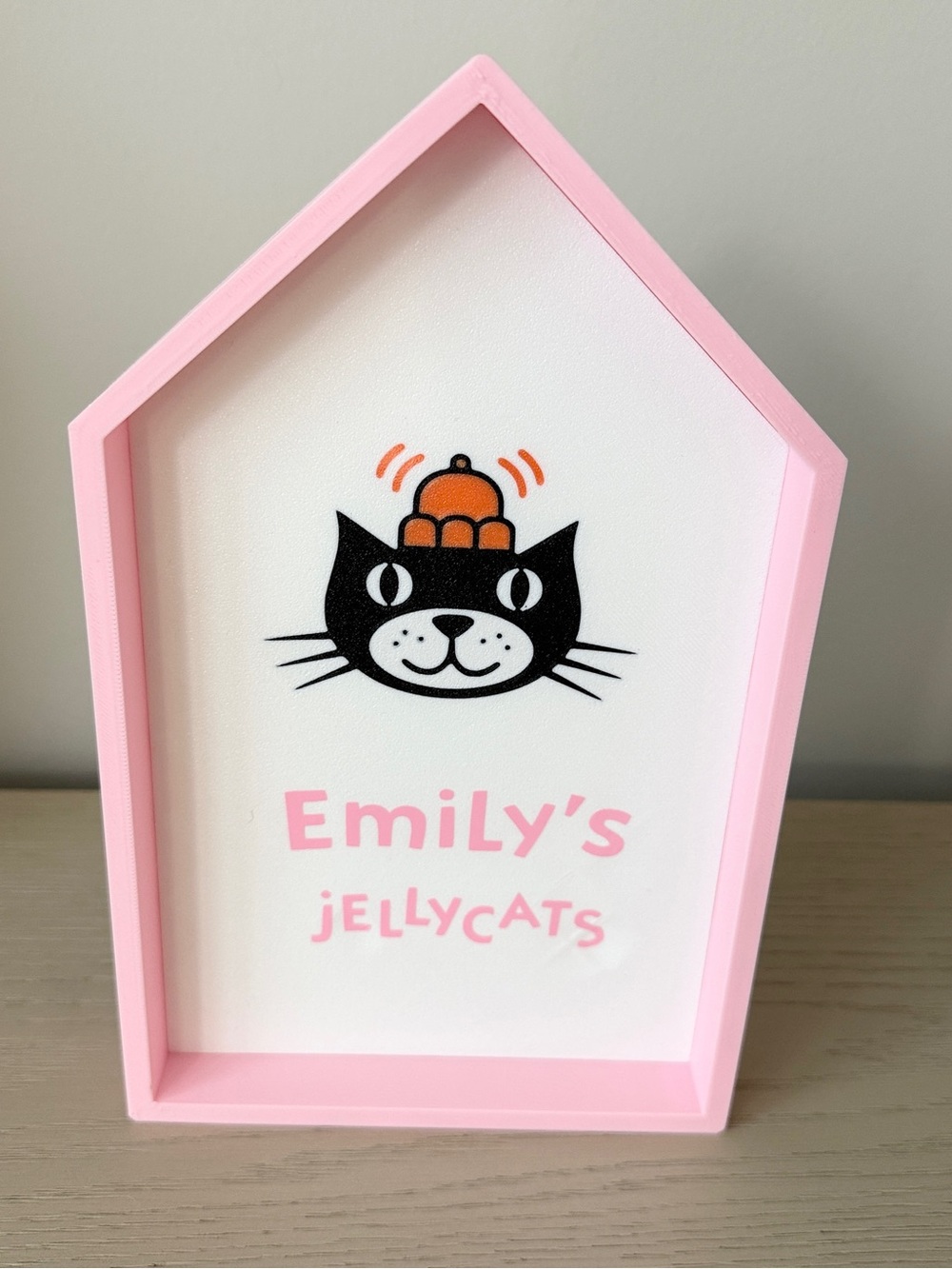 Jellycat House Frame Sign Custom Name - Personalized Gift